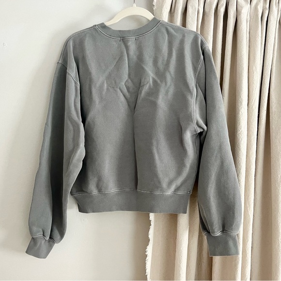 AGOLDE vneck balloon sleeve pullover sweatshirt - Picture 4 of 7